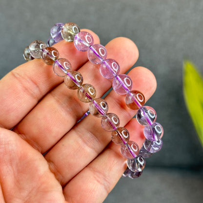 Natural Ametrine Quartz Bracelet Size 9.3 mm