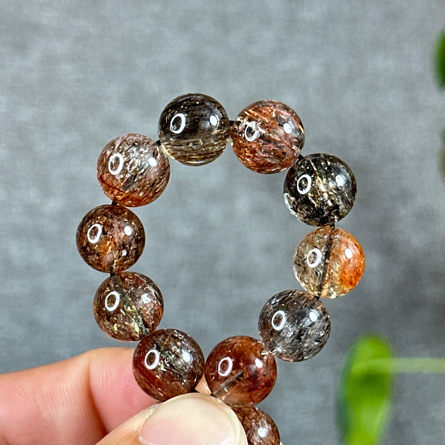 Rutilated Quartz Bracelet Size 10.5 mm