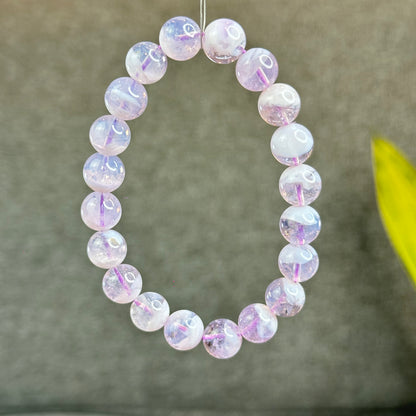 Natural Lavender Moon Quartz with White Inclusions Bracelet