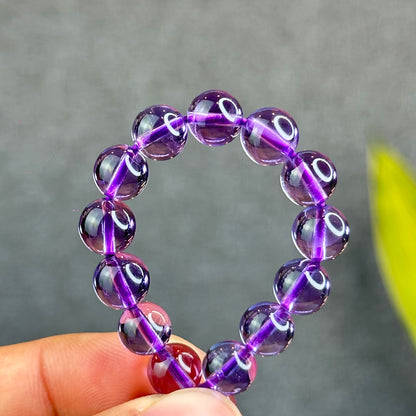 Natural Clear Amethyst Bracelet Size 8 mm