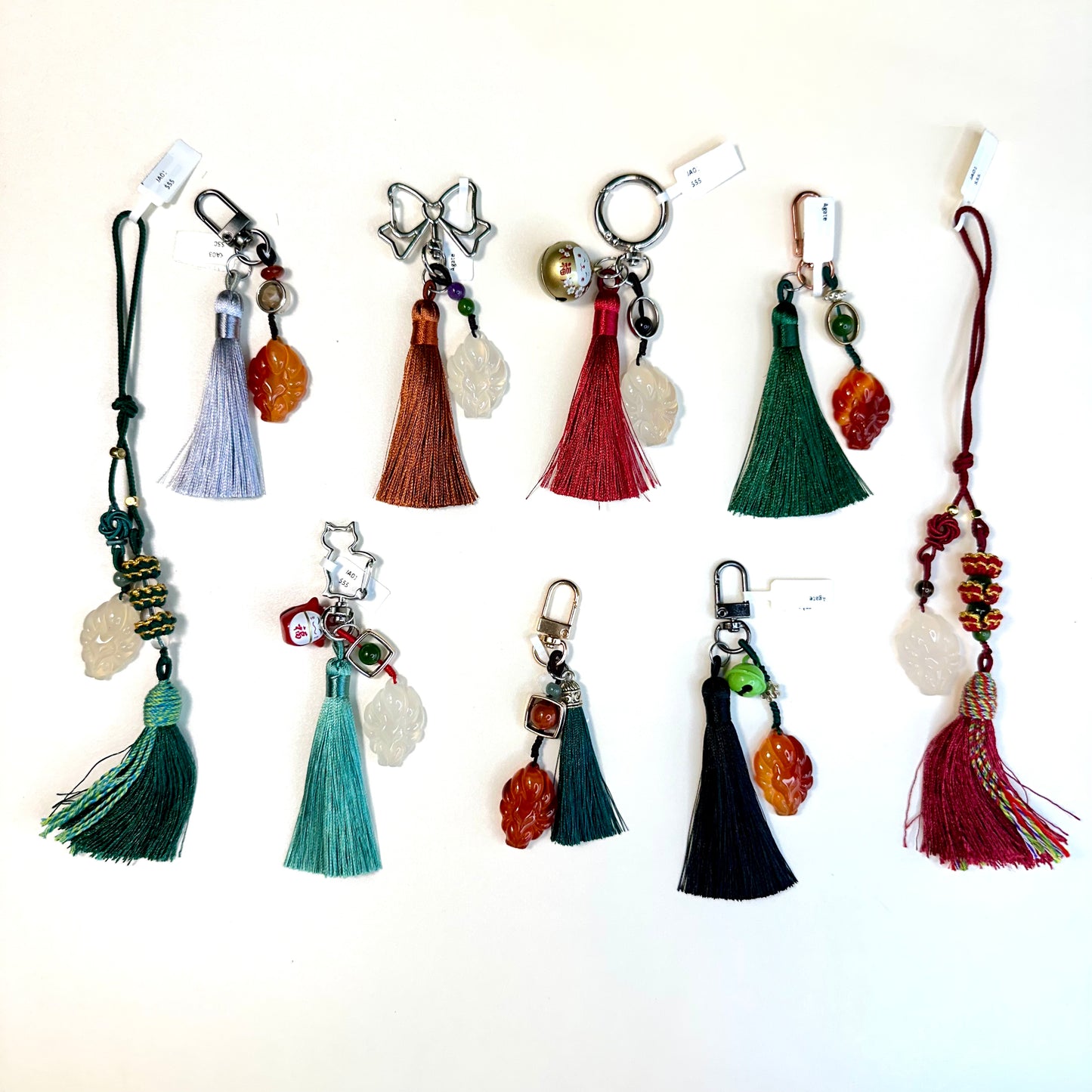 9 Tail Fox Ho Ly Natural White Agate VIP Accessory