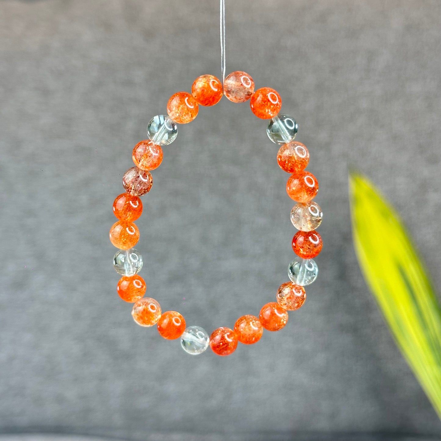 Natural Arusha Golden Sunstone Bracelet Size 7.5 mm - High Quality
