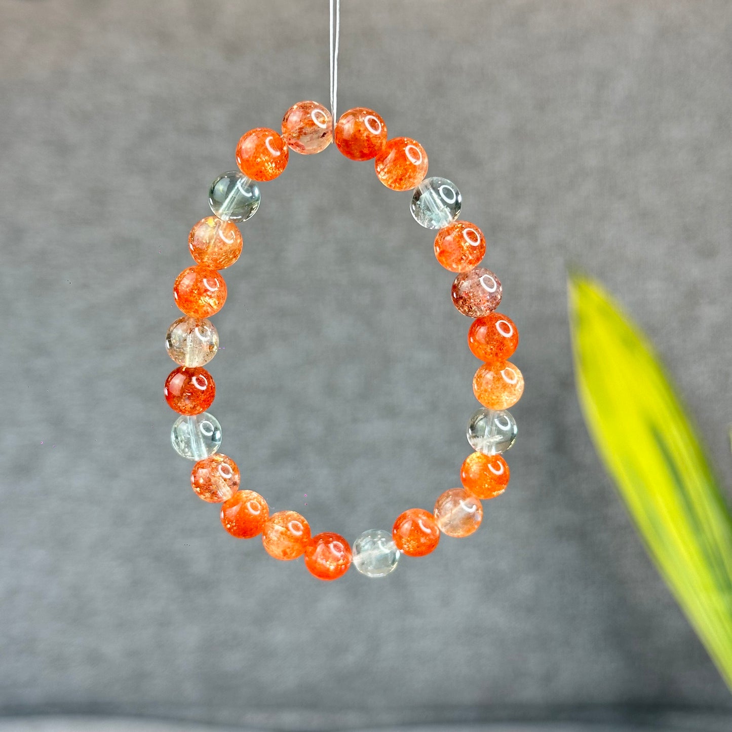 Natural Arusha Golden Sunstone Bracelet Size 7.5 mm - High Quality