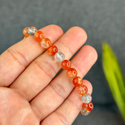 Natural Arusha Golden Sunstone Bracelet Size 7.5 mm - High Quality