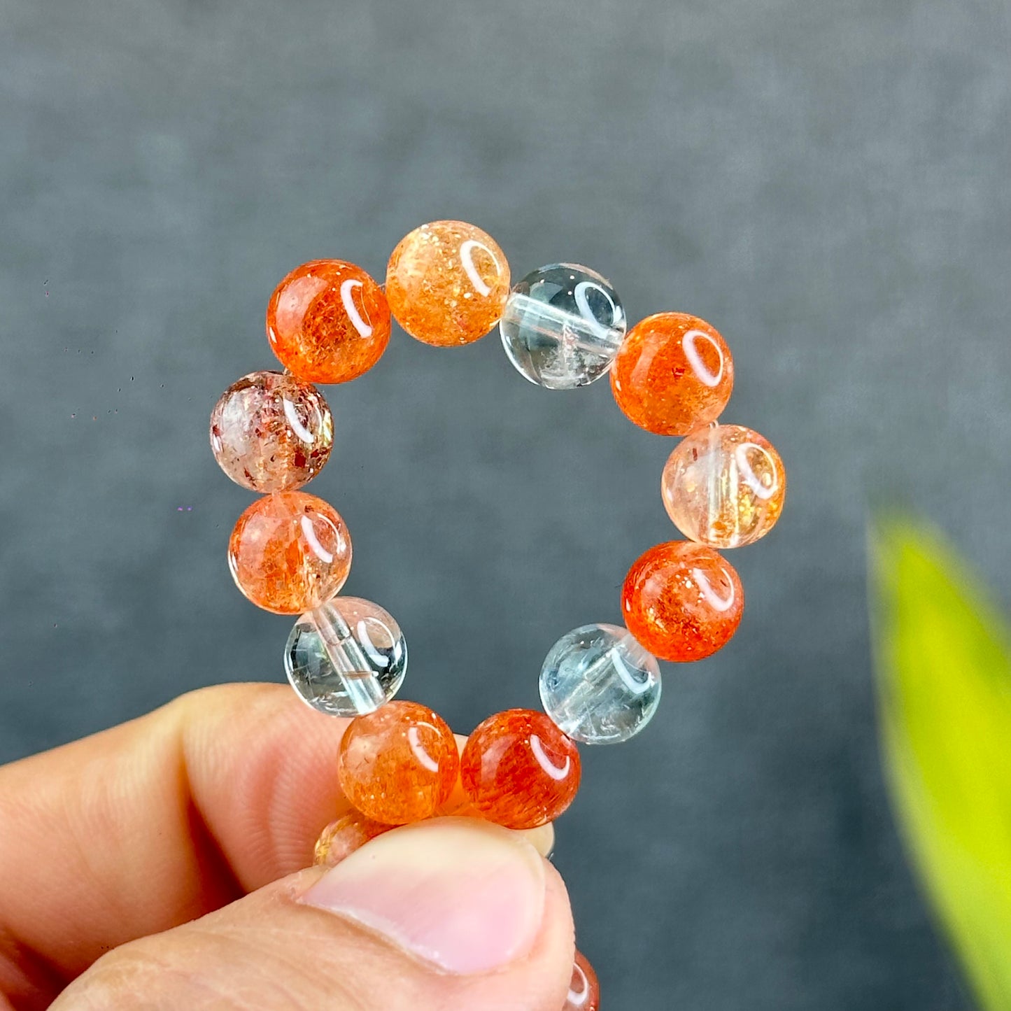 Natural Arusha Golden Sunstone Bracelet Size 7.5 mm - High Quality