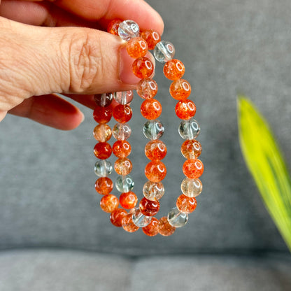 Natural Arusha Golden Sunstone Bracelet Size 7.5 mm - High Quality