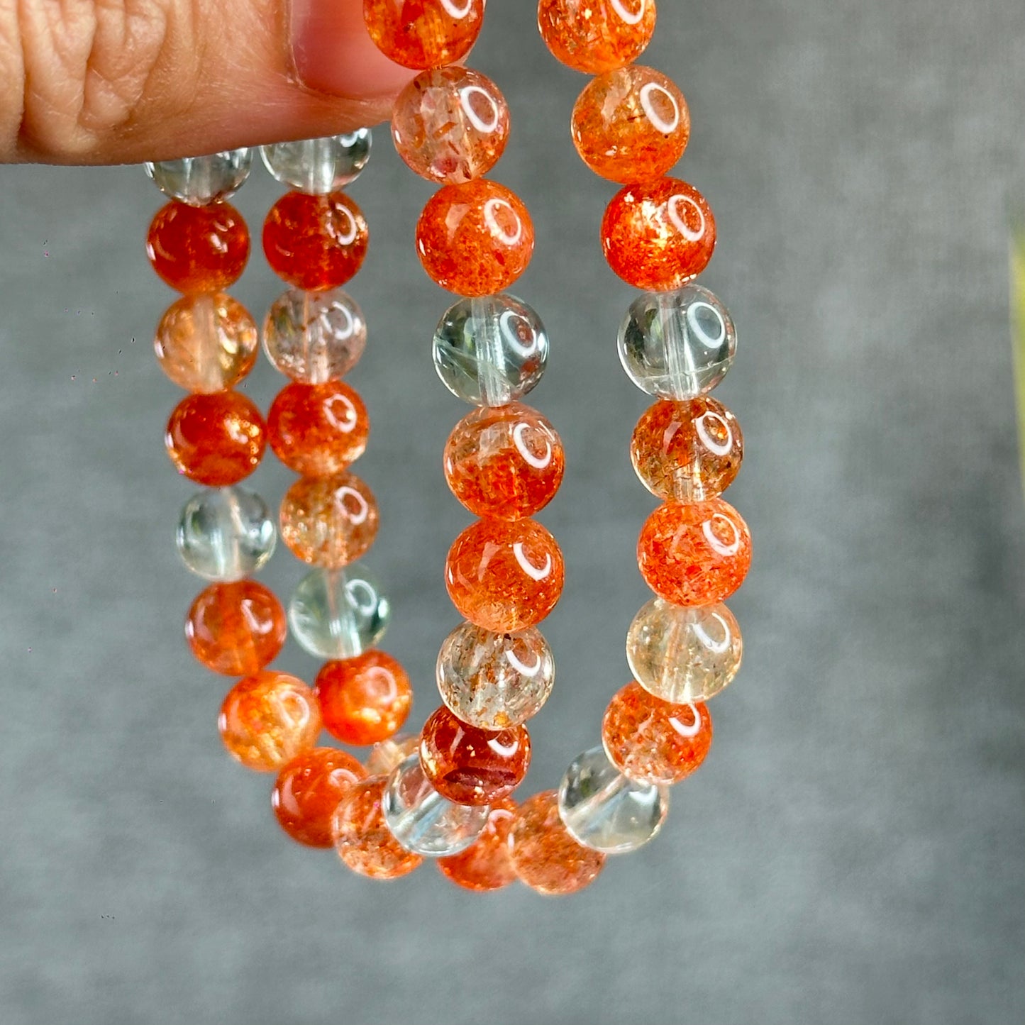 Natural Arusha Golden Sunstone Bracelet Size 7.5 mm - High Quality