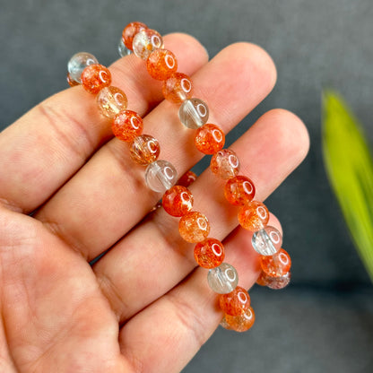 Natural Arusha Golden Sunstone Bracelet Size 7.5 mm - High Quality