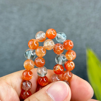 Natural Arusha Golden Sunstone Bracelet Size 7.5 mm - High Quality