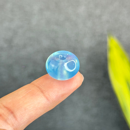 Natural Aquamarine Donut Charm