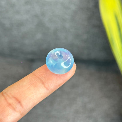 Natural Aquamarine Donut Charm