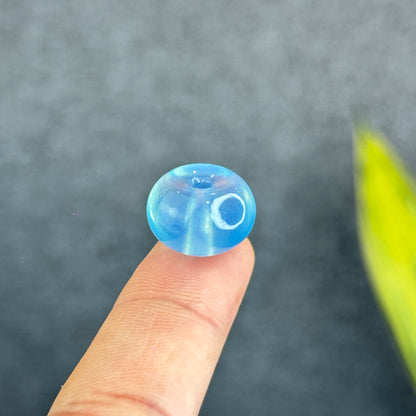 Natural Aquamarine Donut Charm