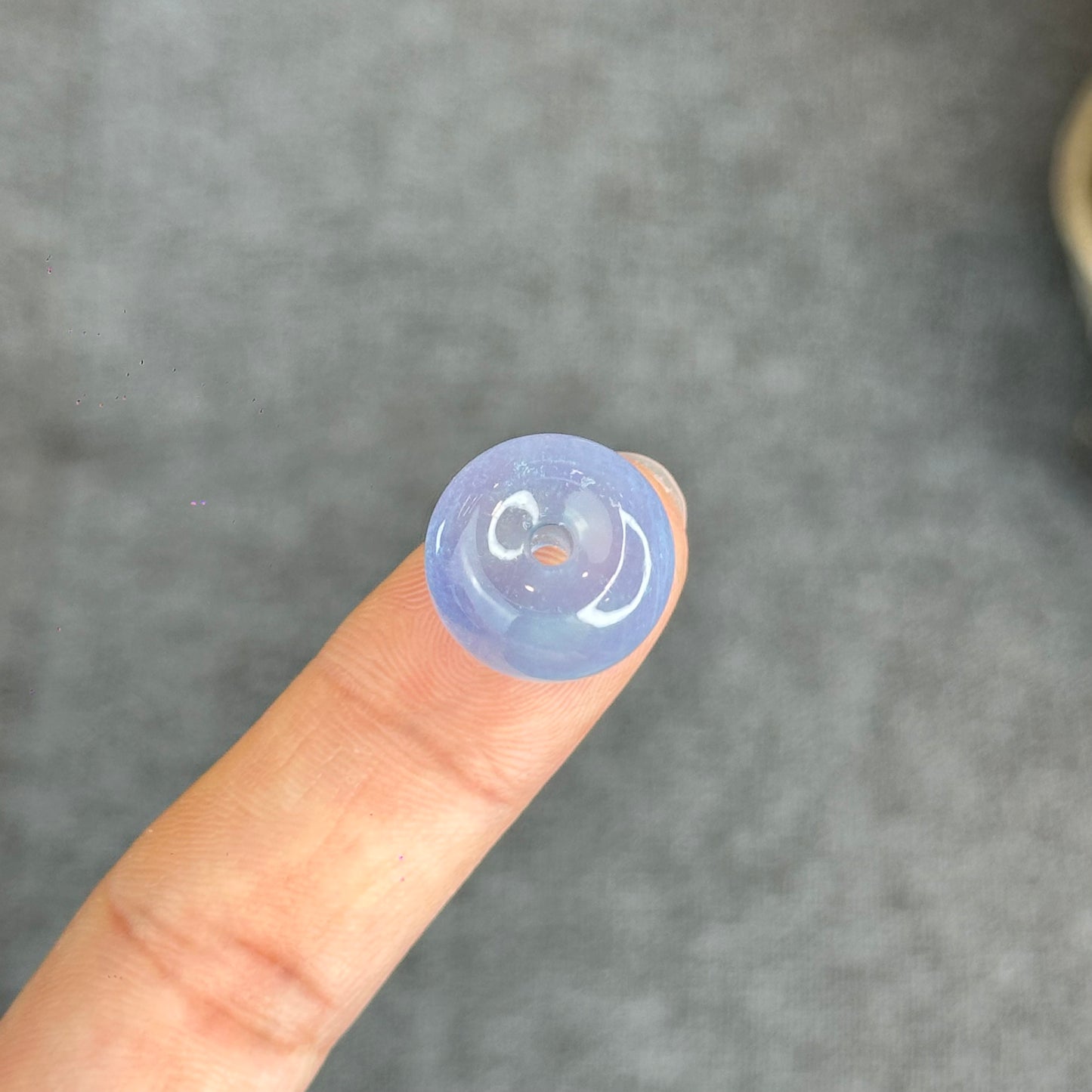 Natural Aquamarine Donut Charm