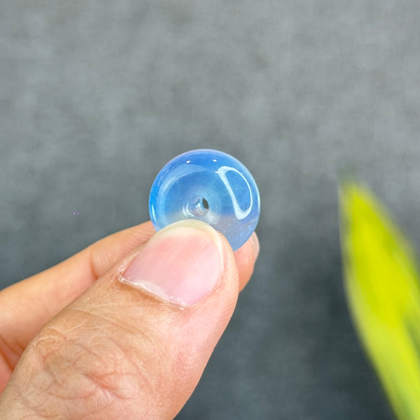Natural Aquamarine Donut Charm