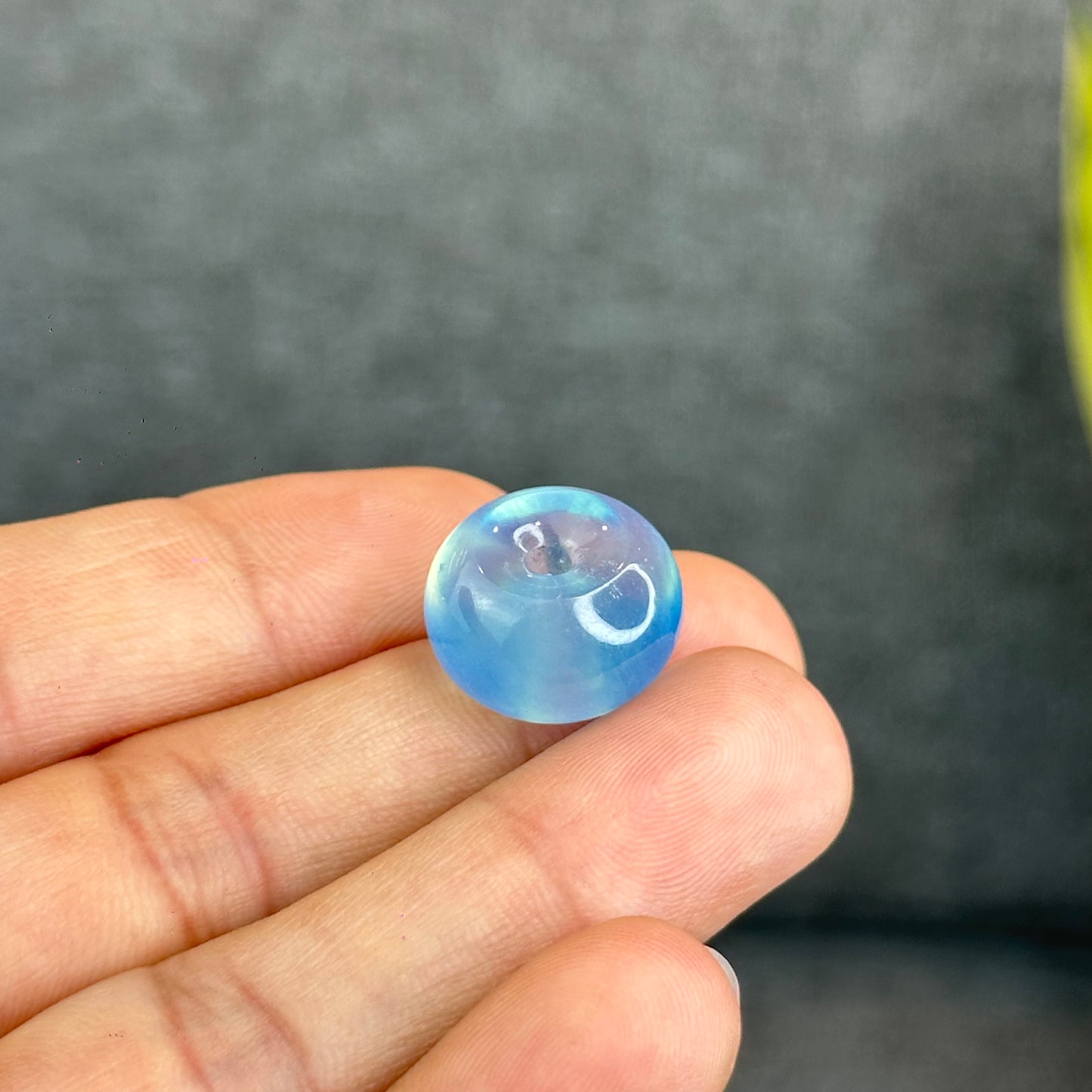 Natural Aquamarine Donut Charm