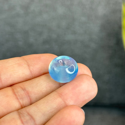 Natural Aquamarine Donut Charm