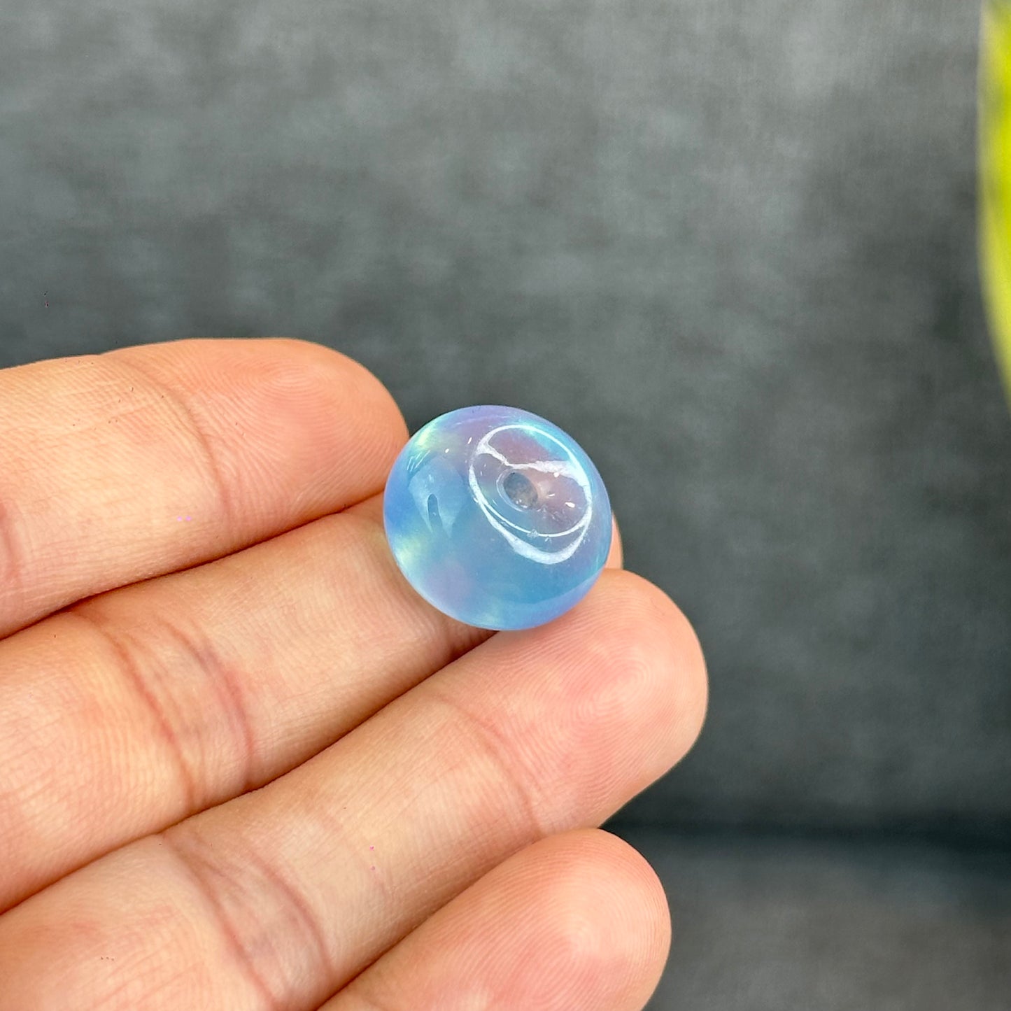 Natural Aquamarine Donut Charm
