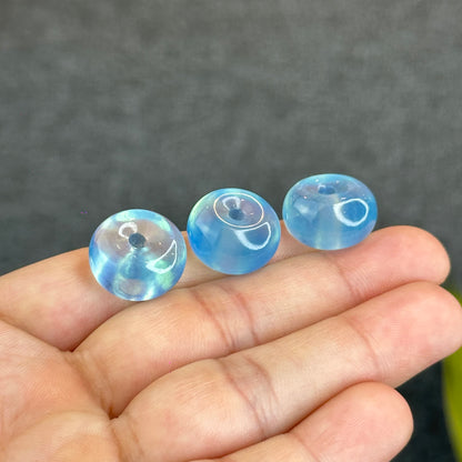 Natural Aquamarine Donut Charm