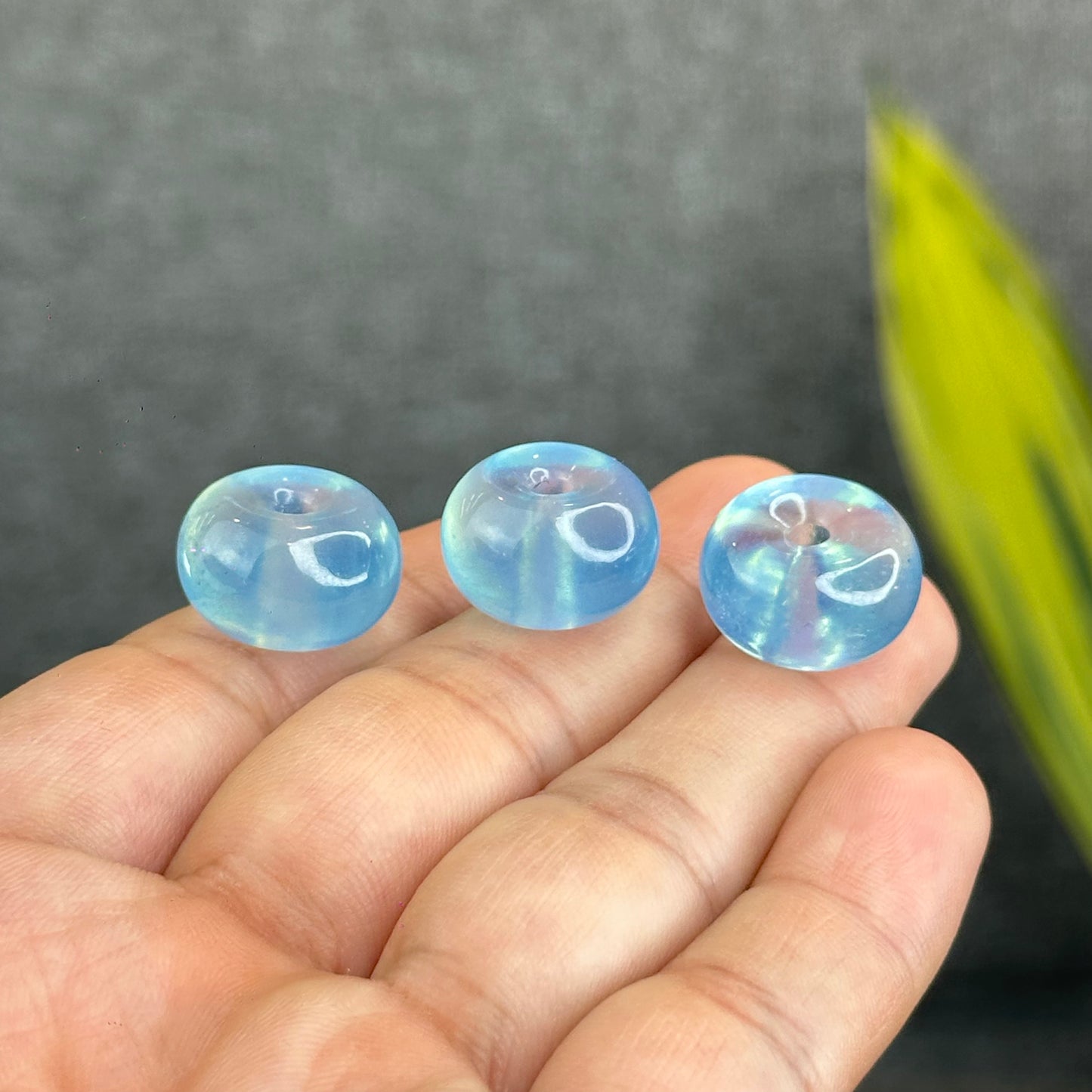 Natural Aquamarine Donut Charm