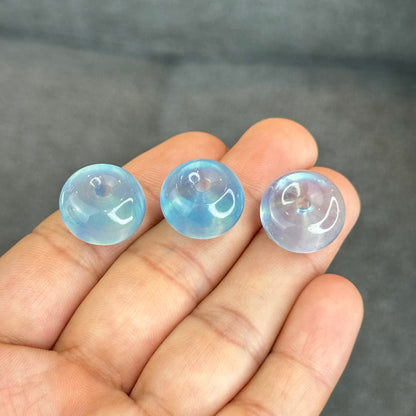 Natural Aquamarine Donut Charm