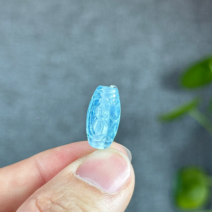 Lu Thong Natural Aquamarine Charm