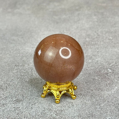 Natural Peach Sunstone Sphere