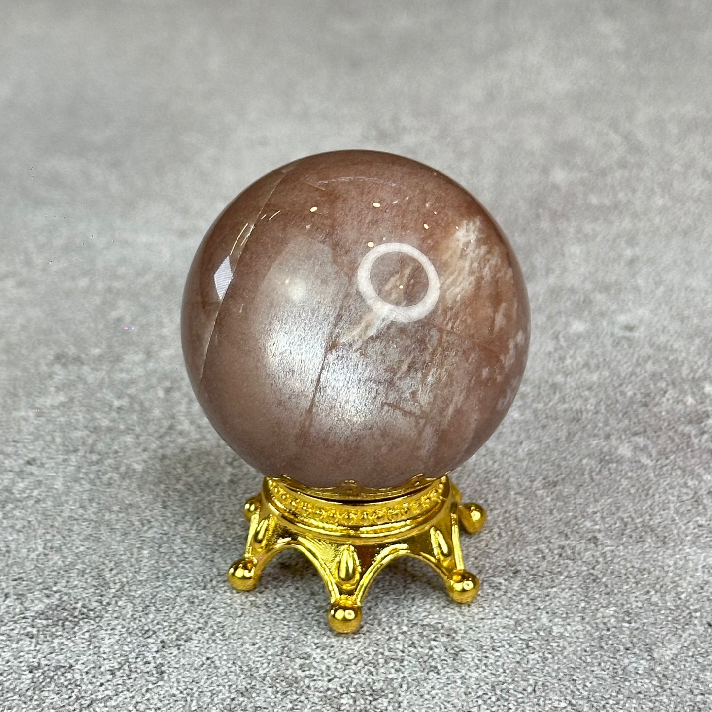 Natural Peach Sunstone Sphere