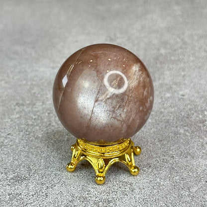 Natural Peach Sunstone Sphere