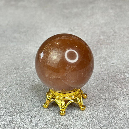Natural Peach Sunstone Sphere