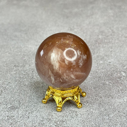 Natural Peach Sunstone Sphere