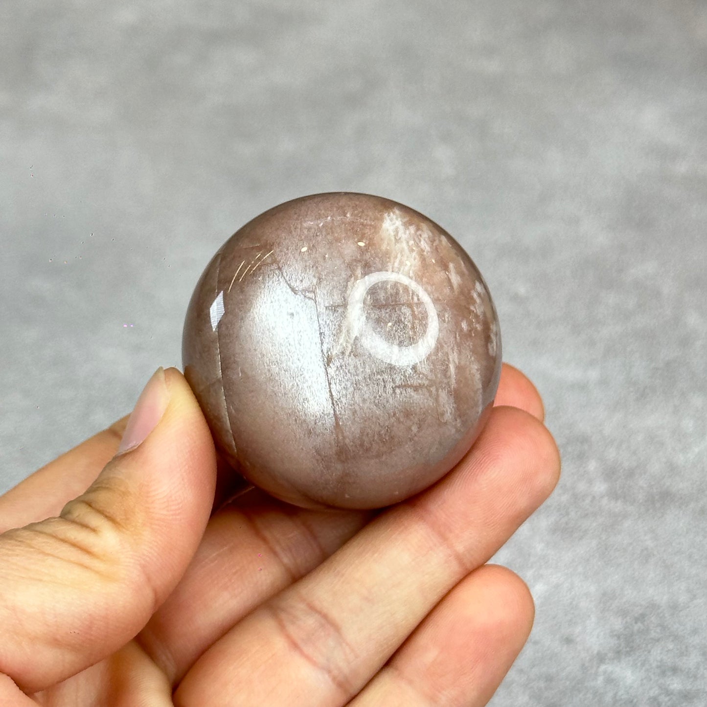 Natural Peach Sunstone Sphere