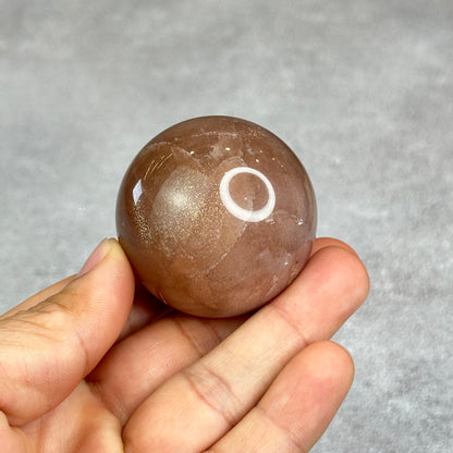 Natural Peach Sunstone Sphere