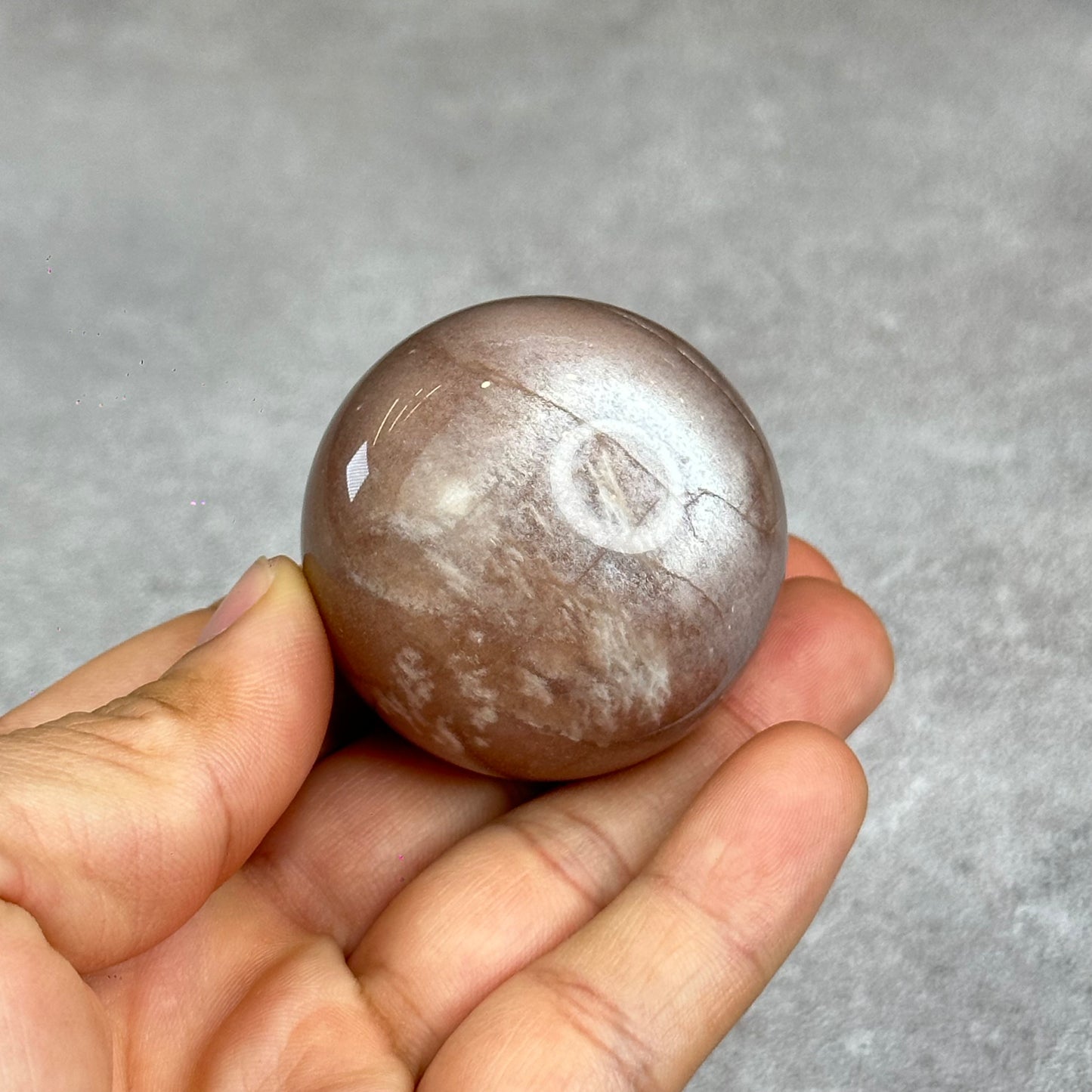Natural Peach Sunstone Sphere