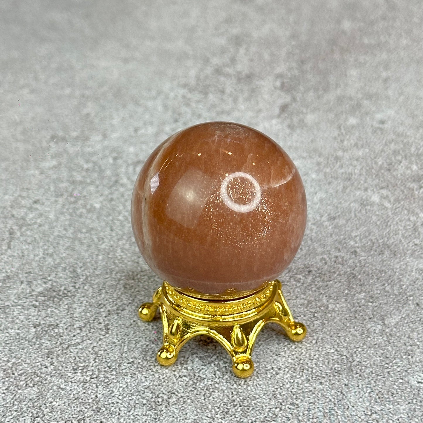 Natural Peach Sunstone Sphere