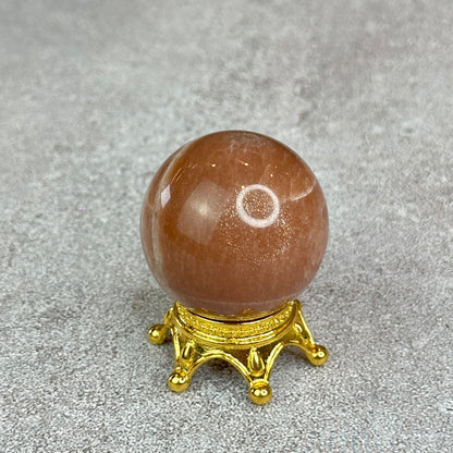 Natural Peach Sunstone Sphere
