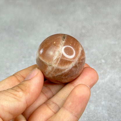 Natural Peach Sunstone Sphere