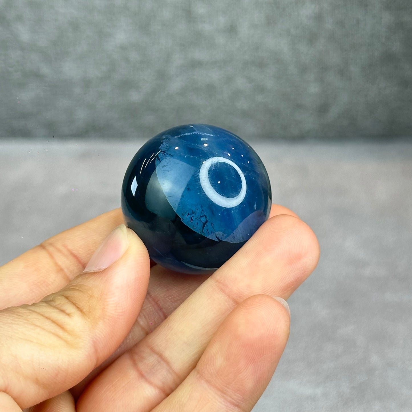 Natural Blue Fluorite Sphere