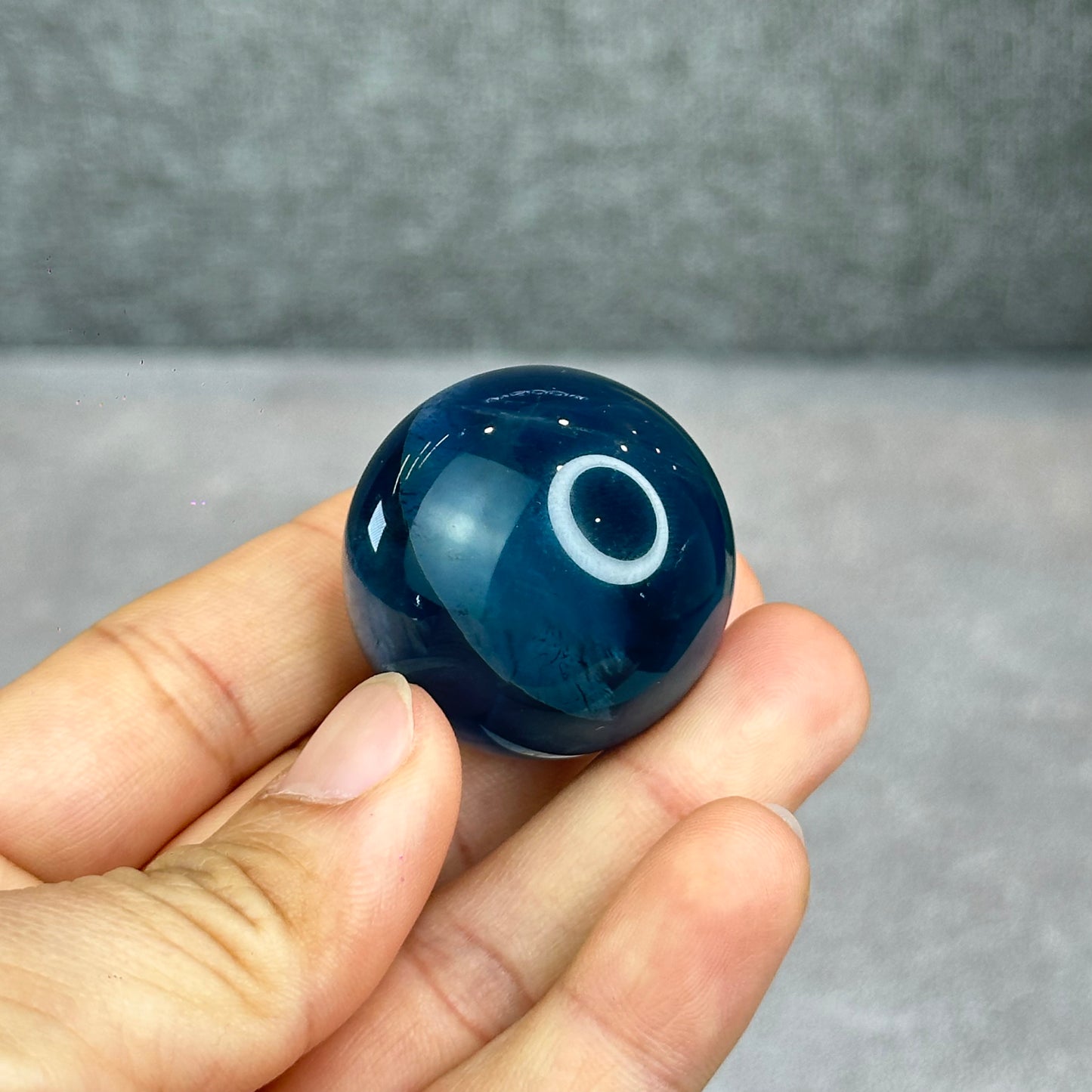 Natural Blue Fluorite Sphere
