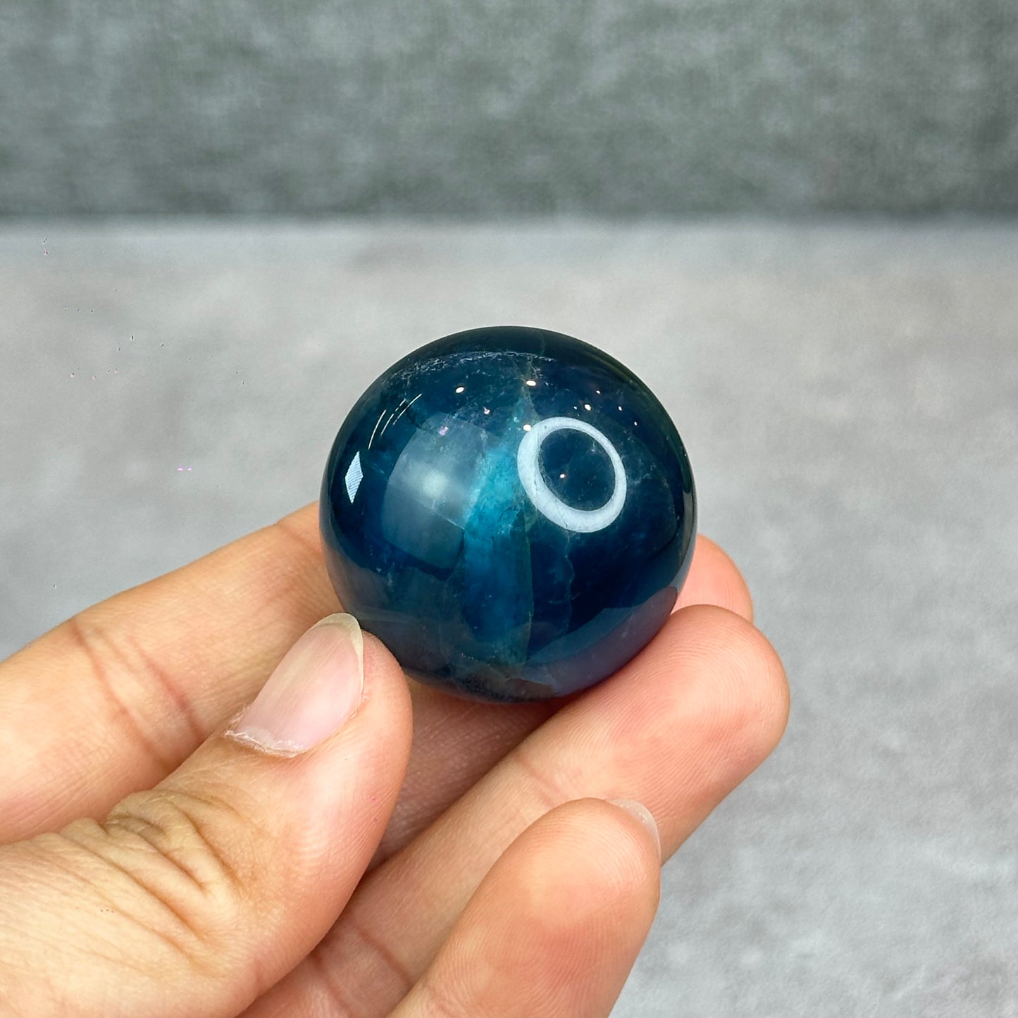 Natural Blue Fluorite Sphere