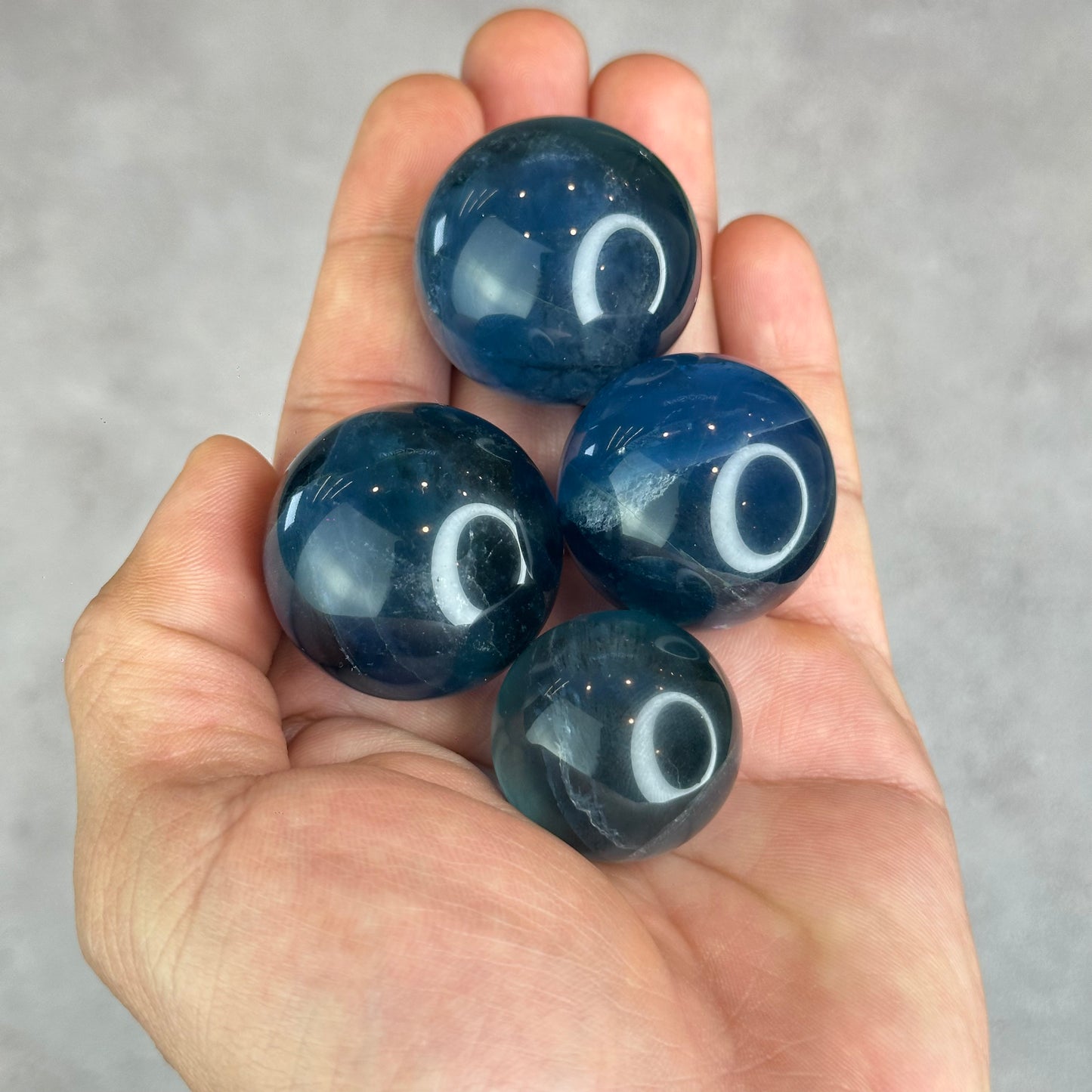 Natural Blue Fluorite Sphere
