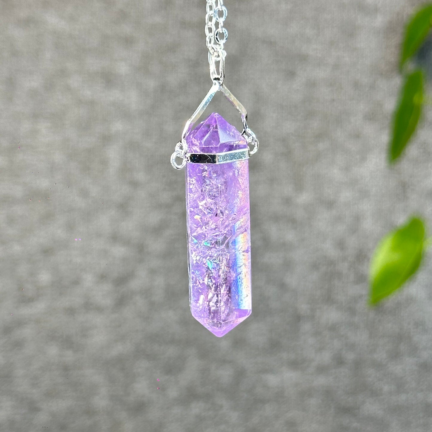 Natural Double-ended Amethyst Pendant