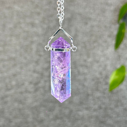 Natural Double-ended Amethyst Pendant