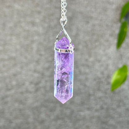Natural Double-ended Amethyst Pendant
