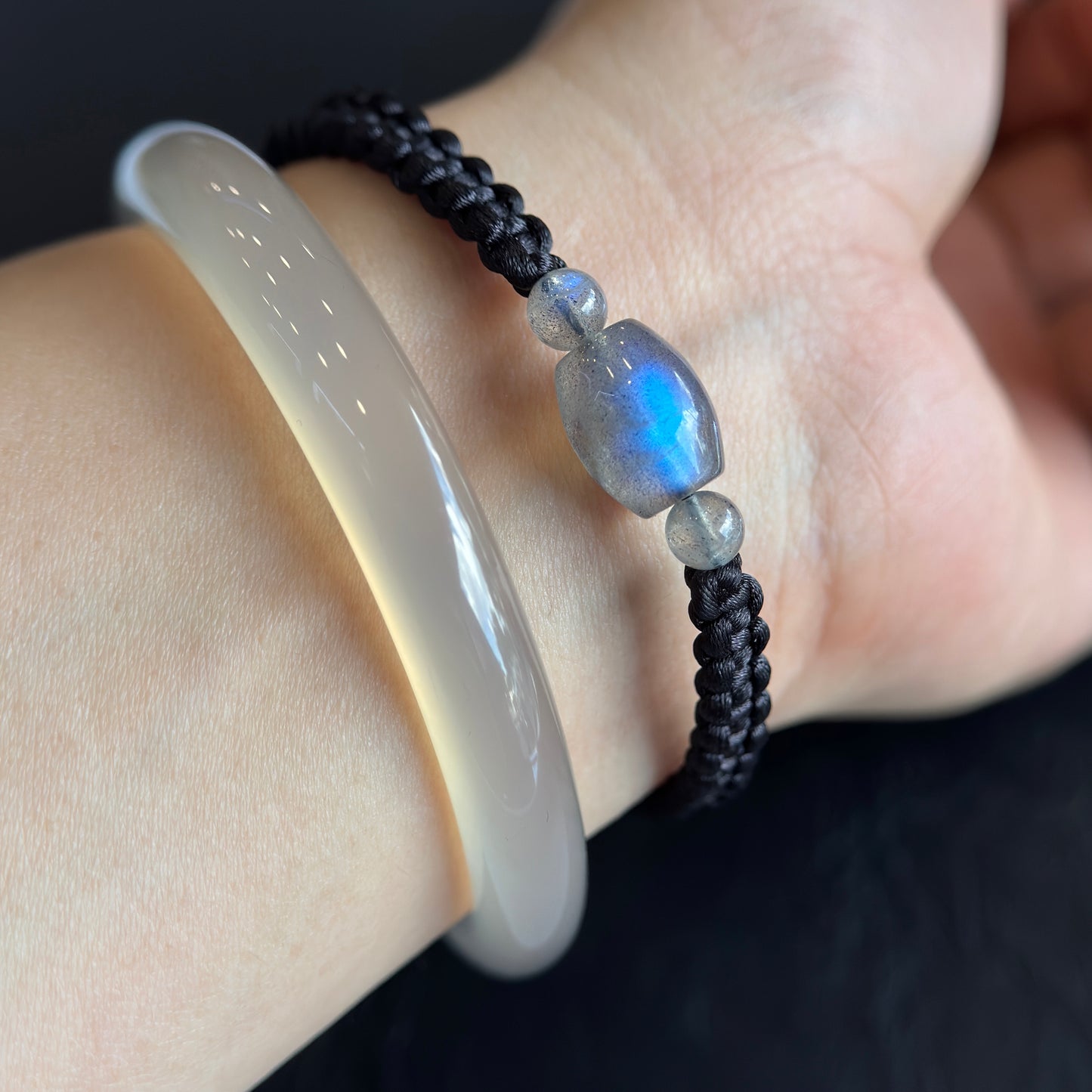 Lu Thong Labradorite Braided Bracelet