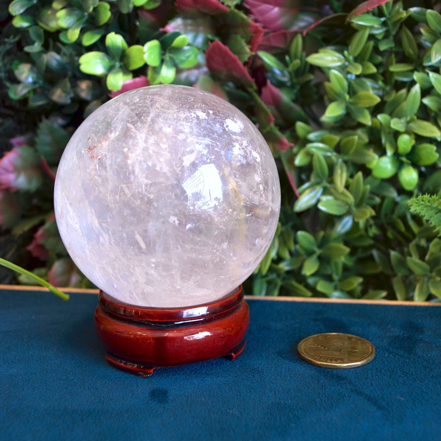 Sphère de quartz clair