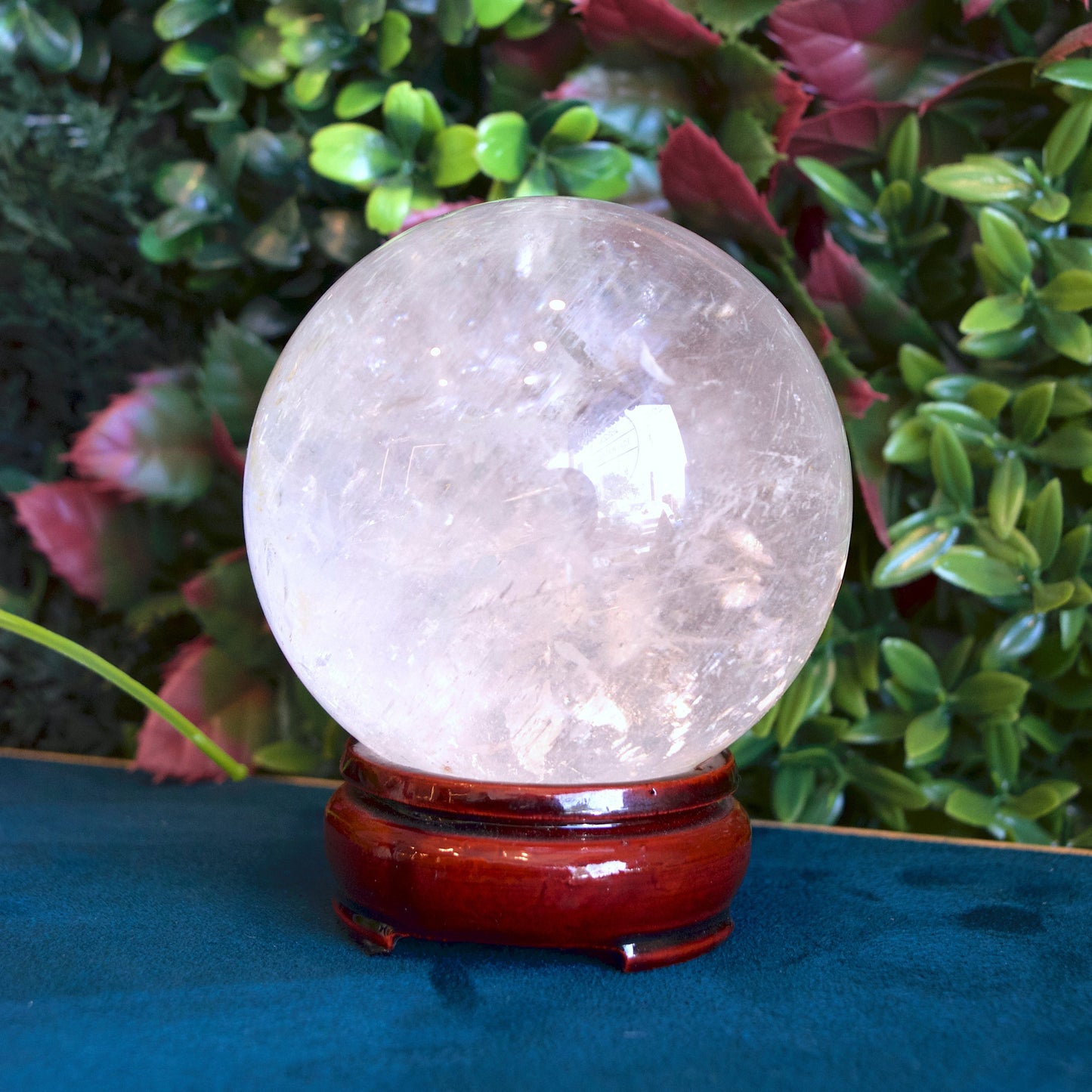 Sphère de quartz clair