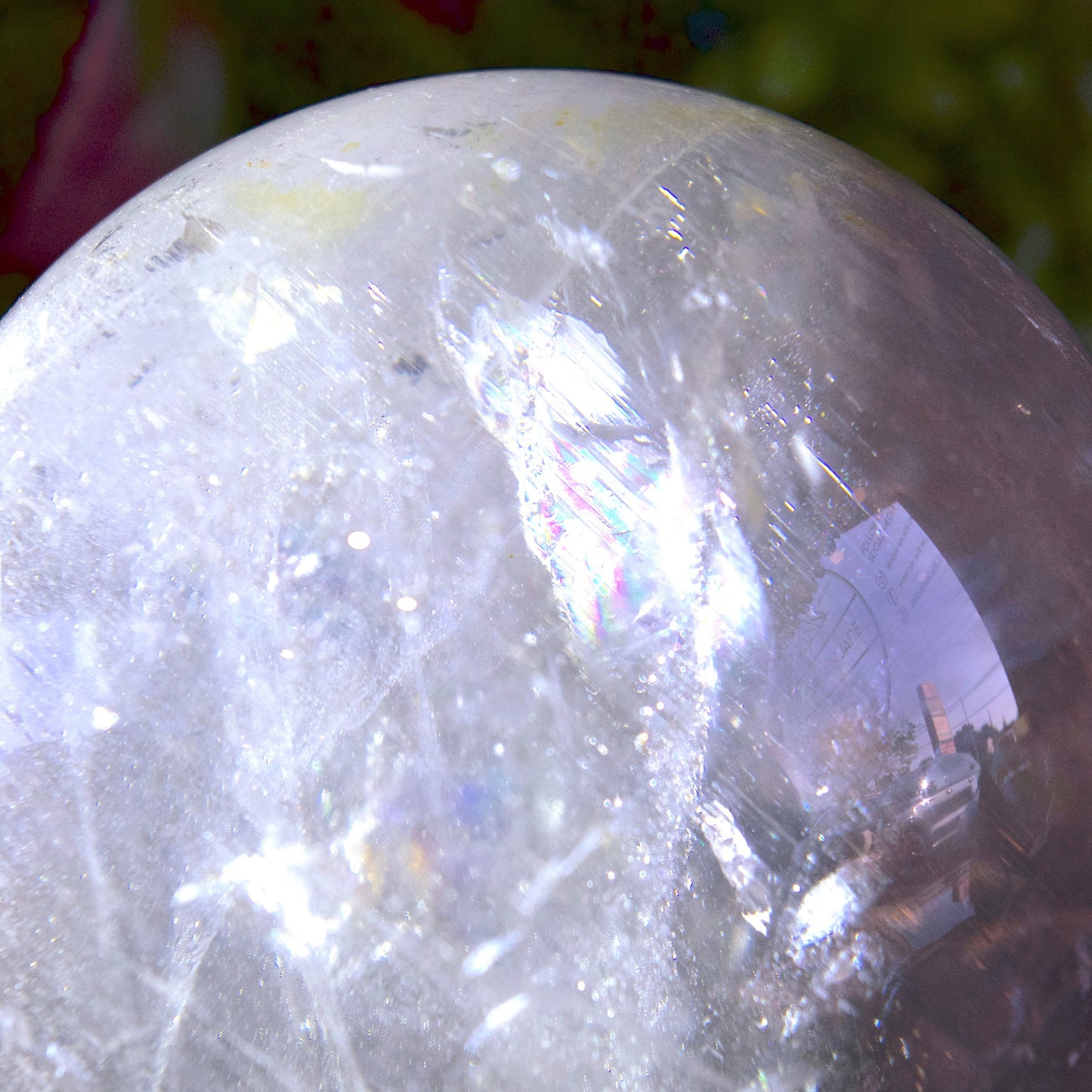 Sphère de quartz clair