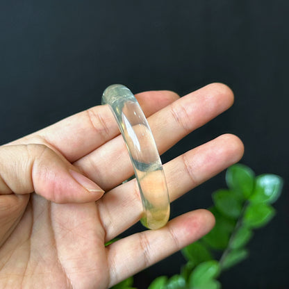 Citrine Bangle Leaf Style Size 53 mm