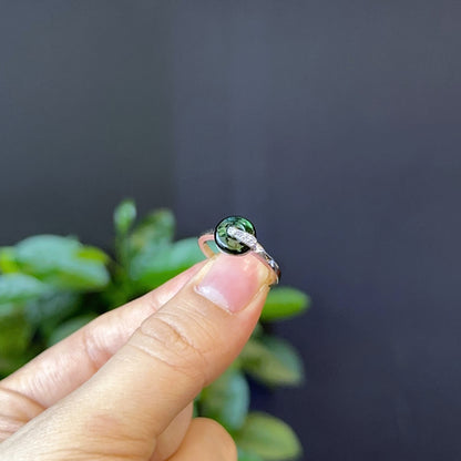 Dong Dieu Green Tourmaline Ring in Silver Size 1.7