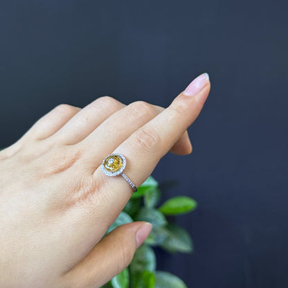 Dong Dieu Golden Tourmaline Ring in Silver Size 1.7